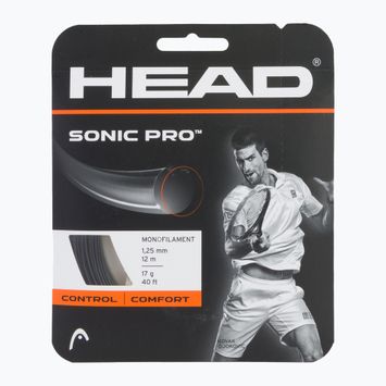 HEAD Sonic Pro teniso stygos 12 m juodos spalvos 281028