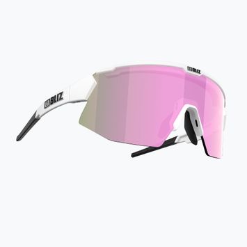 Bliz Breeze Small S3+S0 matiniai baltos/rudos spalvos rožiniai multi/skaidrūs dviratininkų akiniai
