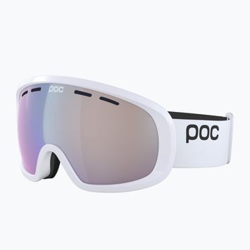 POC Fovea Mid Fotochrominiai urano baltos/šviesiai rožinės/skaidrios mėlynos spalvos slidinėjimo akiniai