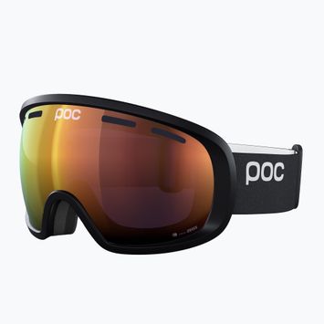 POC Fovea urano juodos/iš dalies saulėtos oranžinės spalvos slidinėjimo akiniai