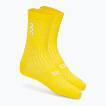 POC Essential Road vaikiškos dviratininkų kojinės aventurino geltonos spalvos