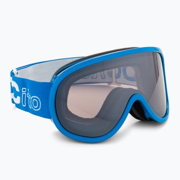 POC POCito Retina fluorescenciniai mėlyni/skaidrumo pocito vaikiški slidinėjimo akiniai