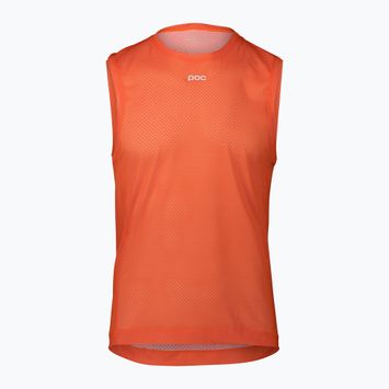 Vyriškas dviračių tank topas POC Air Indoor Vest zink orange