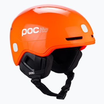 Vaikiškas slidinėjimo šalmas POC POCito Obex MIPS fluorescencinės oranžinės spalvos