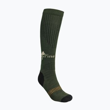 Vyriškos žygio kojinės Pinewood Drytex High green/d.brown
