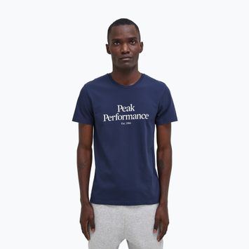 Vyriški marškinėliai Peak Performance Original Tee tamsiai mėlynos spalvos G77692020