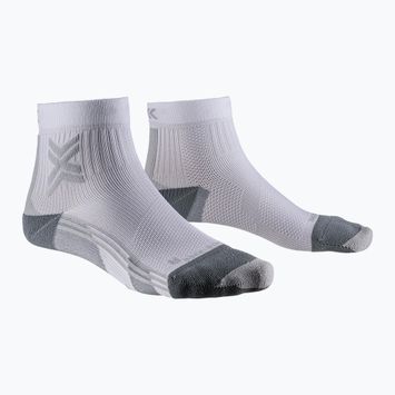 Moteriškos bėgimo kojinės X-Socks Run Discover Ankle arctic white/pearl grey