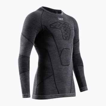 Vyriški termoaktyvūs marškinėliai ilgomis rankovėmis X-Bionic Symbio Merino Shirt rhino grey