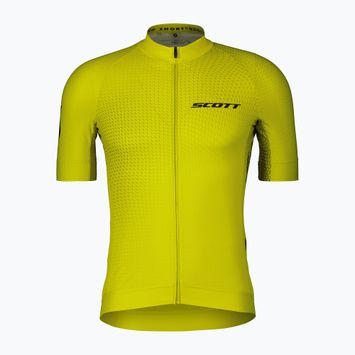 Vyriški SCOTT RC Pro dviratininkų marškinėliai sieros geltonos/juodos spalvos