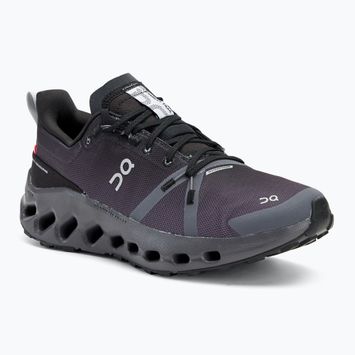 Moteriški bėgimo bateliai On Cloudsurfer Trail Waterproof black/eclipse