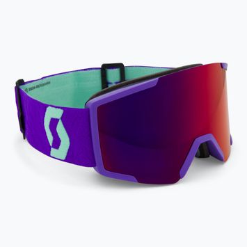 Slidinėjimo akiniai SCOTT Shield deep purple/solar red chrome
