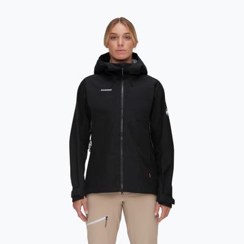 Moteriška striukė nuo lietaus Mammut Crater IV HS Hooded black