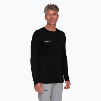 Vyriški marškinėliai ilgomis rankovėmis Mammut Tree Wool FL black 01690