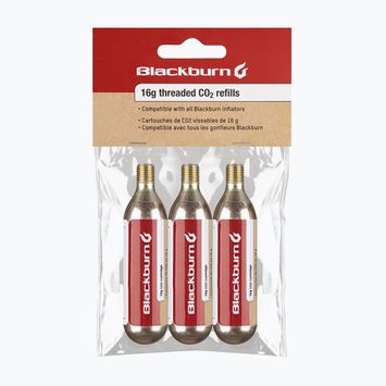 Dujų kasetės dviračio pompai Blackburn Cartridges 16 g 3 vnt.