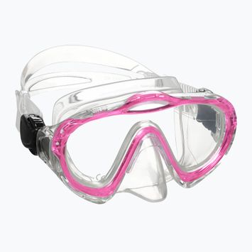 Vaikiška paviršinio nardymo kaukė Mares Sharky Junior pink/clear