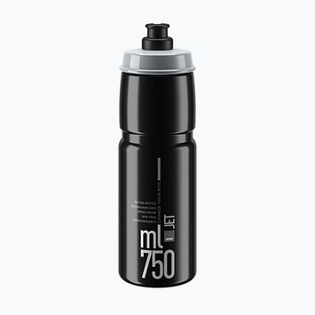 Dviračio vandens butelis Elite Jet 750 ml black/grey logo