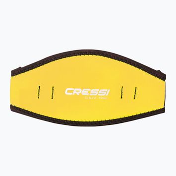 "Cressi" neopreninis kaukės dirželio dangtelis geltonas