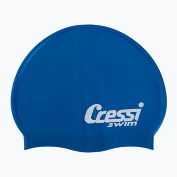 Vaikiška plaukimo kepurė Cressi Silikoninė kepurė tamsiai mėlyna XDF220