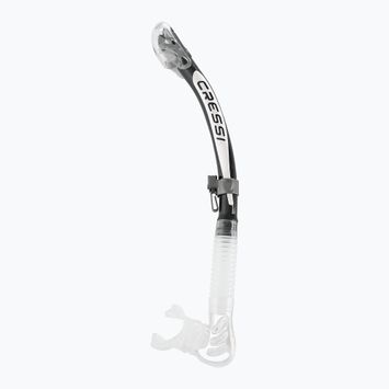 Nardymo vamzdelis Cressi Alpha Ultra Dry clear/black/white