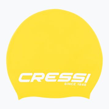 "Cressi Loira" ilgų plaukų plaukimo kepuraitė geltona/balta