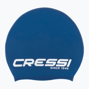 "Cressi Loira" ilgų plaukų plaukimo kepuraitė mėlyna/balta