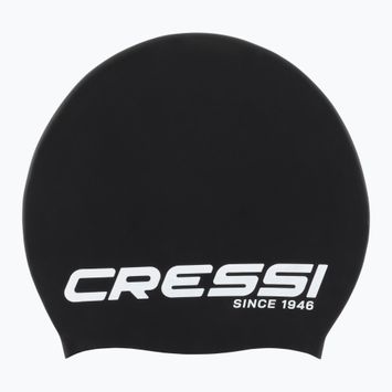 "Cressi Loira" ilgų plaukų plaukimo kepuraitė juoda/balta