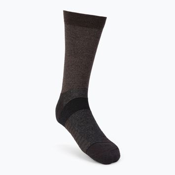 Mico Medium Weight Crew Outdoor Tencel pilkai smėlio spalvos trekingo kojinės CA01550