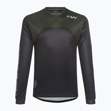 Vyriški dviratininko marškinėliai Northwave Sharp black/forest green