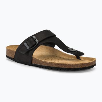Moteriškos šlepetės per pirštą Geox Brionia black