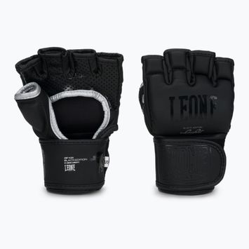 LEONE 1947 Black Edition MMA graplingo pirštinės juodos GP105