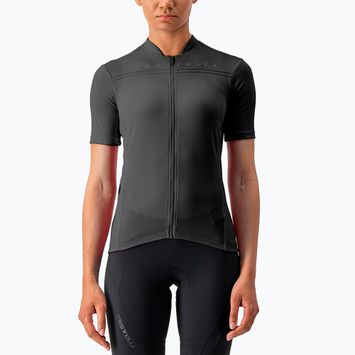 Moteriški dviračių marškinėliai Castelli Anima 4 light black