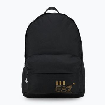 EA7 Emporio Armani Train Core 20 l juoda/auksinė kuprinė su logotipu