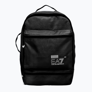 EA7 Emporio Armani Train Core 23 l juoda/balta miesto kuprinė su logotipu