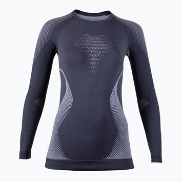 Moteriški termoaktyvūs marškinėliai UYN Evolutyon UW Shirt charcoal/white/light green