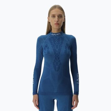 Moteriški termoaktyvūs marškinėliai ilgomis rankovėmis UYN Elevation Biomorph LS Turtle Neck blue atoll