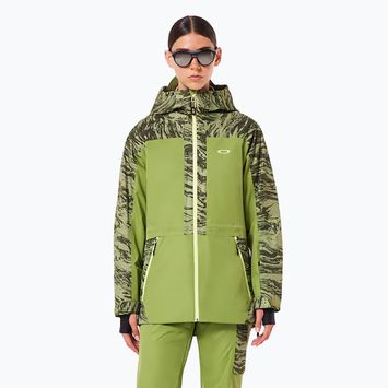 Moteriška slidinėjimo striukė Oakley Tc Juno Reduct Shell Jacket 2.0 duality swirl dbl green