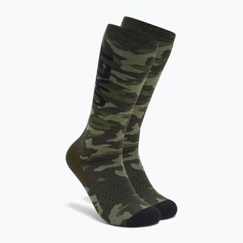 Slidinėjimo kojinės Oakley Wanderlust Perf Socks 2.0 tiger camo green