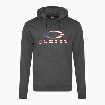 Vyriškas džemperis Oakley Bark Fleece Hoodie dark grey heather