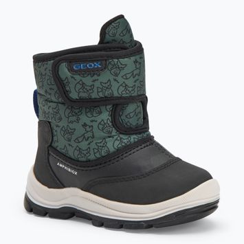 Vaikiški sniego batai Geox Flanfil ABX black / forest