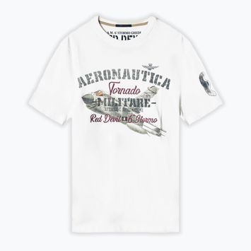 Vyriški marškinėliai Aeronautica Militare Tornado  milk white
