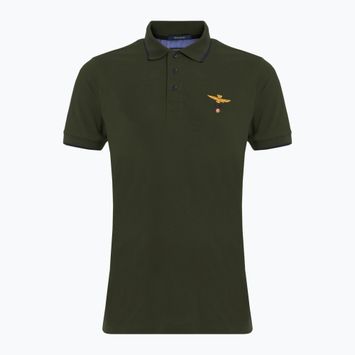 Vyriški polo marškinėliai Aeronautica Militare Essential verde scuro