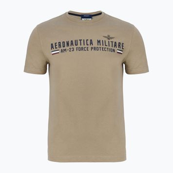 Vyriški marškinėliai Aeronautica Militare Heritage dune beige