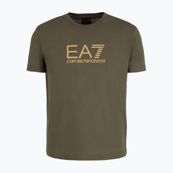 Vyriški marškinėliai EA7 Emporio Armani Train Gold Label Tee Pima Big Logo beetle