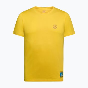 Vyriški marškinėliai La Sportiva Climbing on the Moon giallo/viola