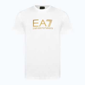 Vyriški marškinėliai EA7 Emporio Armani Train Gold Label Tee Pima Big Logo white