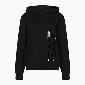 Moteriškas džemperis EA7 Emporio Armani Train Logo Series Hoodie Mirror black/logo black