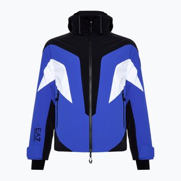 Vyriška slidinėjimo striukė EA7 Emporio Armani Ski Cortina Colorblock Toray new royal blue