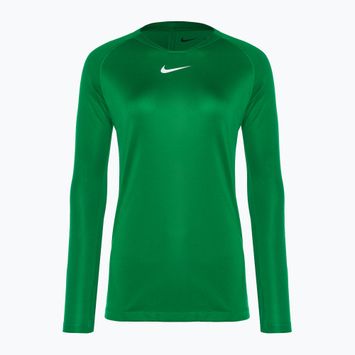 Moteriški termoaktyvūs marškinėliai ilgomis rankovėmis Nike Dri-FIT Park First Layer LS pine green/white