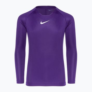 Vaikiški termoaktyvūs marškinėliai ilgomis rankovėmis Nike Dri-FIT Park First Layer court purple/white