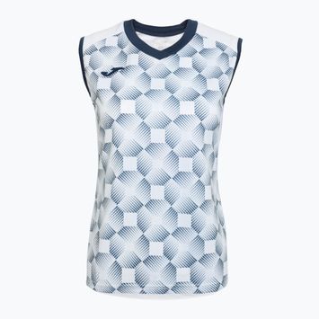 Joma Supernova III moterų tinklinio marškinėliai baltos ir tamsiai mėlynos spalvos 901444